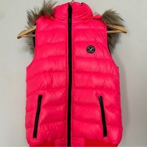 American Eagle Outfitters Pink Puffer Vest